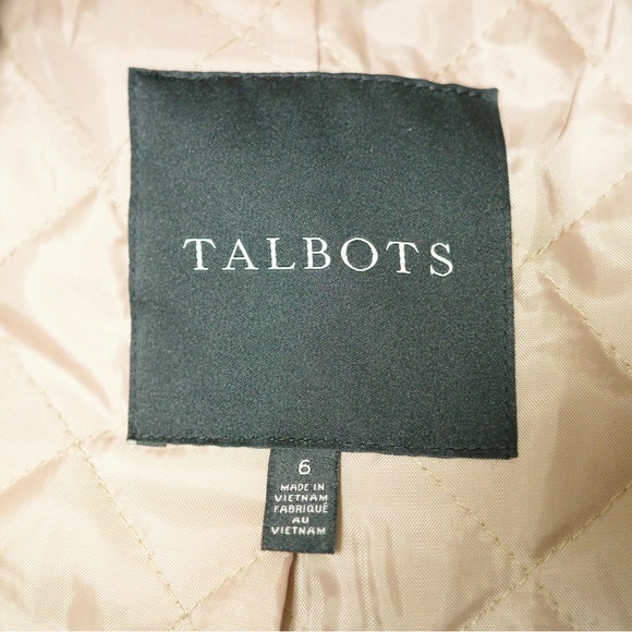 TALBOTS Wool Pea Coat Camel Brown Size US 6 - Picture 5 of 6